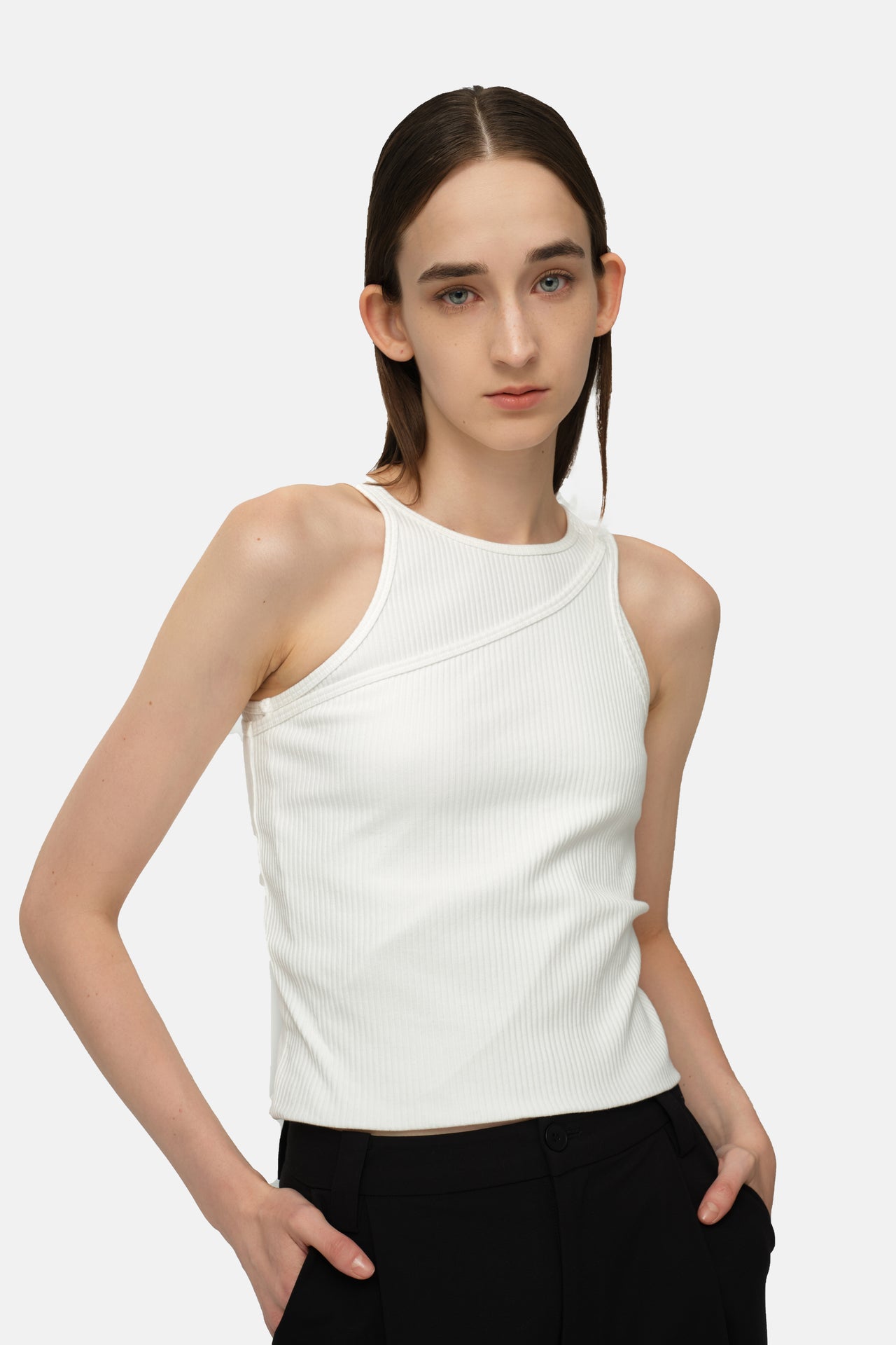 Frost Layered Tank - Ivory