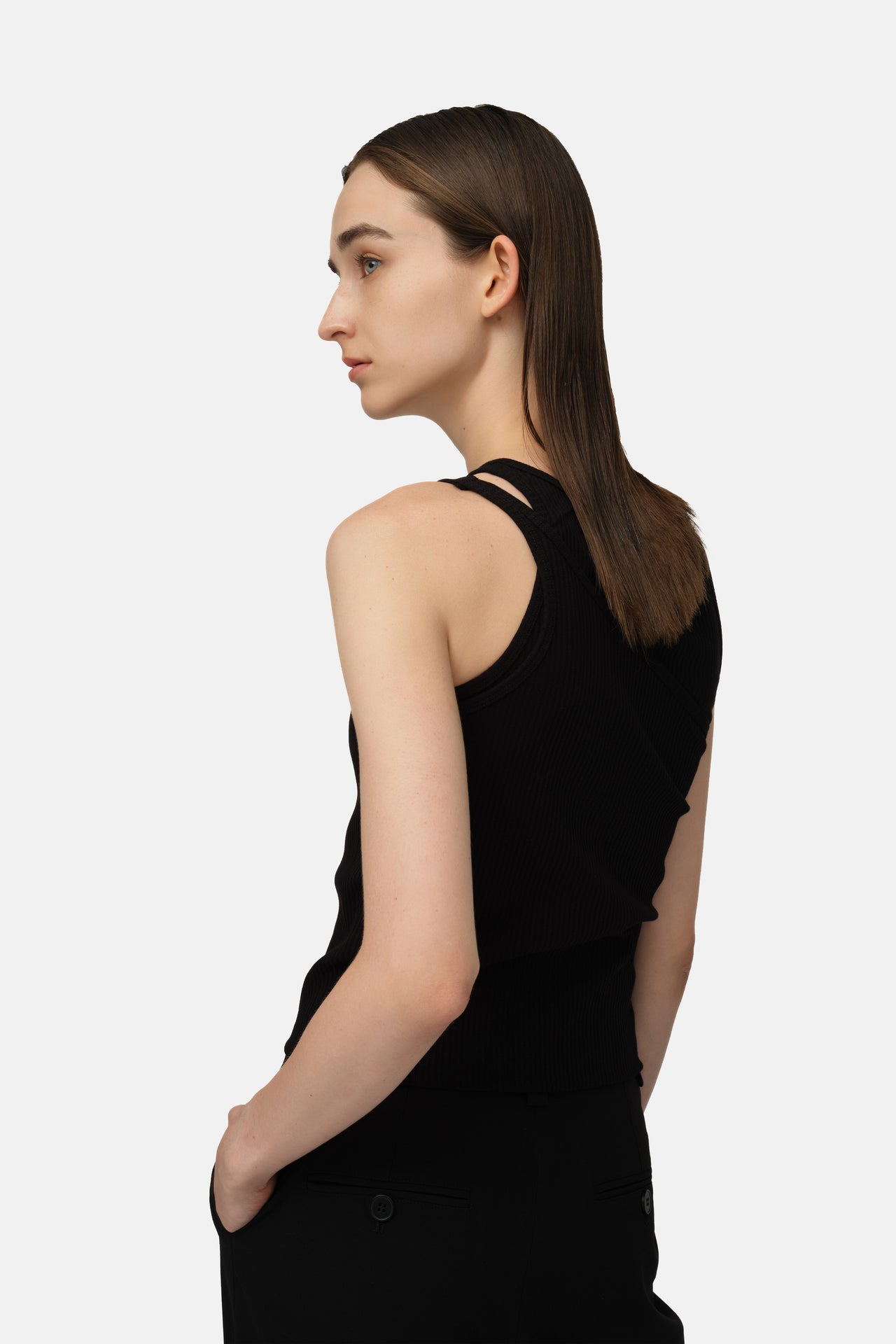 Frost Layered Tank - Black